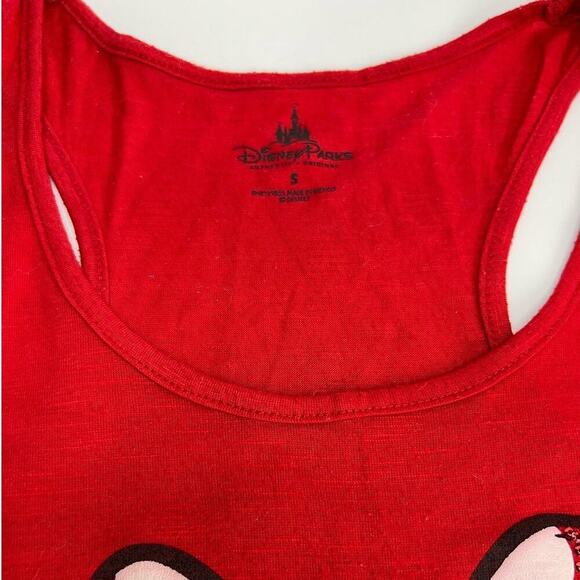 Disney Parks Minnie Mouse Classic Bows Red Sleeveless Studded Tank Top Small - Picture 4 of 6